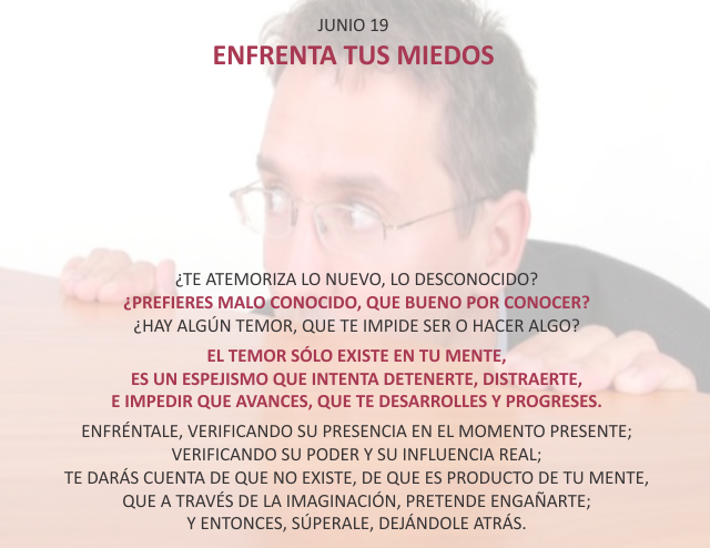 Enfrenta tus miedos
